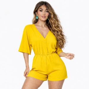 Macaquinho Envio Rápido manga flare morcego moda + crooped verão e anúncio felina Promoção aleatório (e cropped)