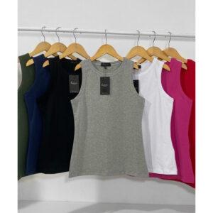 Regata Feminina Lisa Cotton Algodão Blusa Básica Fashion
