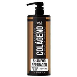 Shampoo Reparador Capilar Banho De Colágeno Widi Care Tratamento Sem Sulfato Hidratante 1L