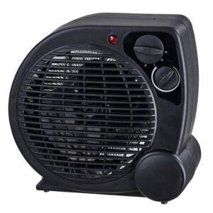 Aquecedor Portátil a Ar Ventilador Quente Preto AQ04 - Mimo Style