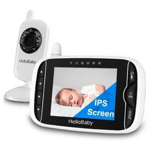 Babá Eletrônica HelloBaby HB32, Monitor de Bebê com Tela de 3.2" e Áudio Claro