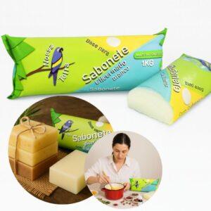 Base Glicerinada Nossa Terra Para Sabonetes Artesanais Branco, Transparente ou Perolado 1kg