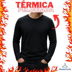 Blusa de Frio Segunda Pele Térmica Peluciada Inverno Frio Forrada Flanelada Manga longa Masculina
