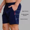 Bermudas Shorts Tactel Com Elastano Masculino Para Academia