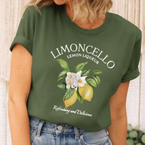 Camiseta Feminina Limoncello Drink Lemon T-Shirt 100% Algodão Tendência Moda Feminina
