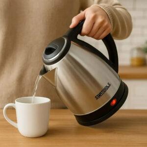 Chaleira Elétrica Jarra 1.8L Café Chá Inox 220v