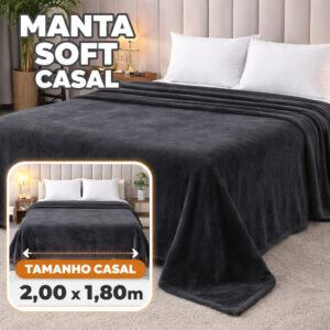 Cobertor Manta Casal Coberta Microfibra Mantinha Soft Cobertor Antialérgico