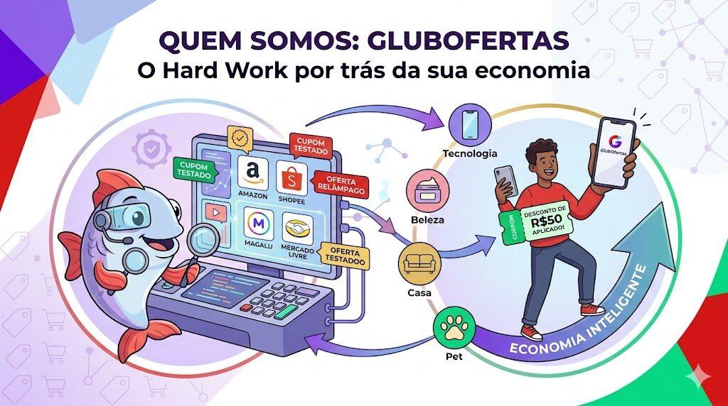 Equipe GlubOfertas selecionando as melhores promoções e cupons de desconto para você