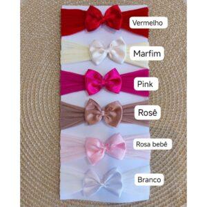 TIARA BEBE LACINHO MATERNIDADE KIT COM 6