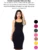 Vestido Feminino Canelado Midi Com Alça Básico Casual