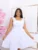 Vestido Feminino Forrado com Alça e Babado Saia Três Marias