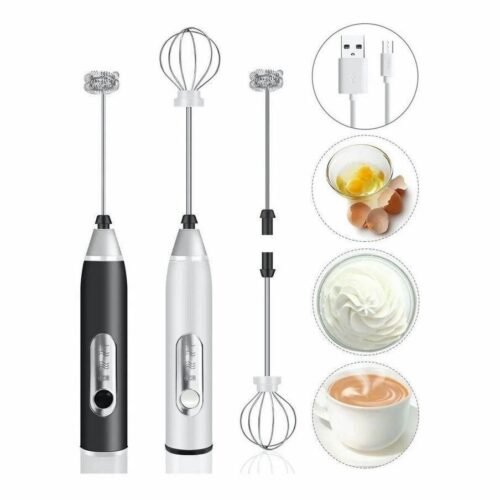Batedor Misturador Mixer Elétrico 2 em 1 para Bebidas
