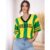 Blusa Feminina Fang Sueter Tricot Decote V Tecido Confort