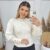 Blusa Feminina Modal Tricot Canelada Manga Longa Inverno