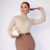 Blusa Feminina Cacharrel Gola Alta Tricot Premium Inverno