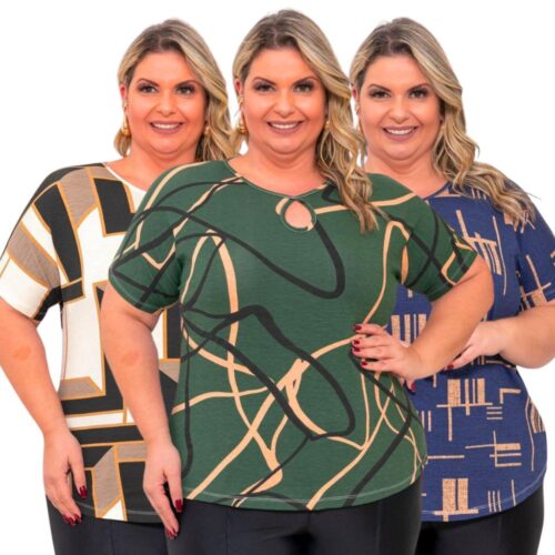 Blusa Feminina T Shirt Plus Size Curve G GG EXG G3