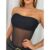 Body Feminino Moda Gringa Tule Cavado Bojo Forrado