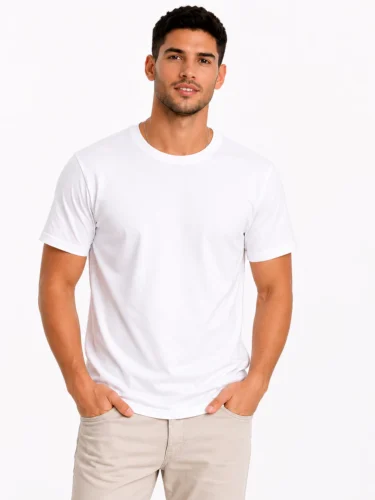 Camiseta Básica Algodão Confortável Masculina