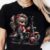 Camiseta Feminina Moda Gola Redonda Estampada Motocicleta