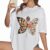 Camiseta Feminina Moda Feminina Estampada 100 Poliester P G
