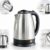 Chaleira elétrica inox jarra café chá 110v