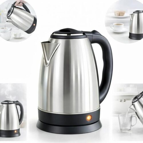 Chaleira elétrica inox jarra café chá 110v
