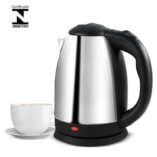 Chaleira Elétrica Térmica Bule Com Tampa Inox 1,8L