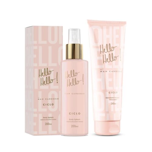 Kit Loção e Body Splash Ciclo Hello Hello Nah Cardoso