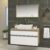 Conjunto Egito MDF Gabinete para Banheiro com Cuba 80cm