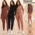 Conjunto Feminino Calça Jogger Blusa Canguru Capuz Moletom