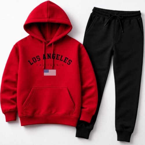 Conjunto Moletom Infantil Los Angeles Premium Flanelado