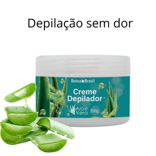 Creme Depilador sem dor com Aloe Vera 250g