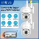 INOVA Kit Câmera segurança Prova D’água IP66 360° Visão Noturna Infravermelho 1080P Zoom