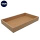 Kit 10 Bandejas Retangulares MDF Cru 25x15x3cm Organização