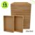 Kit 15 Bandejas Retangulares MDF Multiuso Decoração 25x15x3