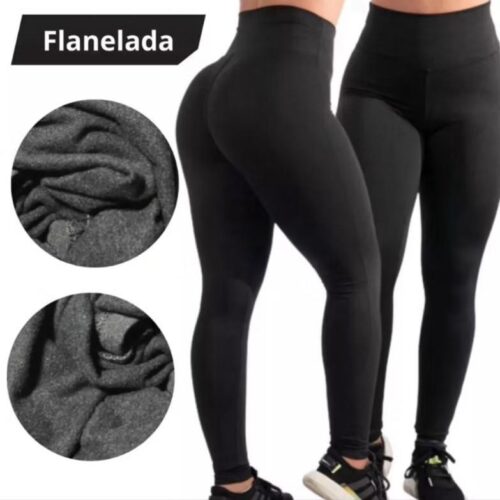 Kit 2 Calça Legging Modeladora Termica Cintura Alta