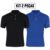 Kit 2 camisa polo masculina camiseta premium piquet poliester