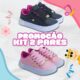 Kit 2 Pares Tênis Infantil Feminino Ultra Confortável 25-36