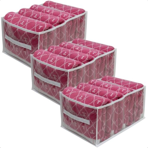 Kit 3 Colmeia Organizadora Plus GG Roupas Cama Mesa Banho Blusas Cobertor 45x32x22cm