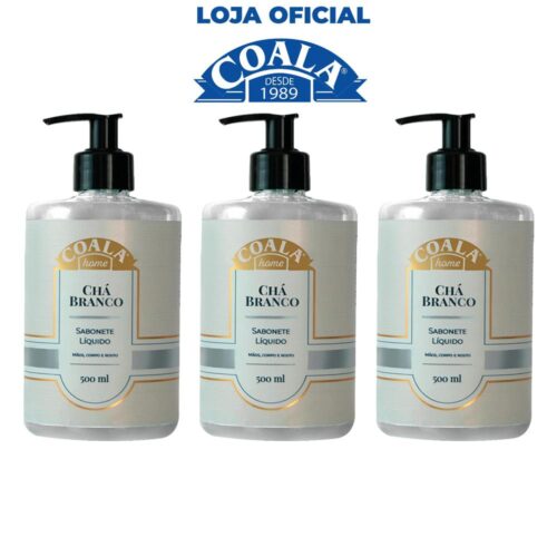 Sabonete Líquido Chá Branco Kit 3 Unidades 500 ml