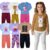 Kit 6 Peças Conjunto Menina Calça e Blusa Manga Longa Meia Estação