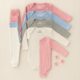 Kit 6 Peças Conjunto Body Mijão Manga Longa Canelado RN