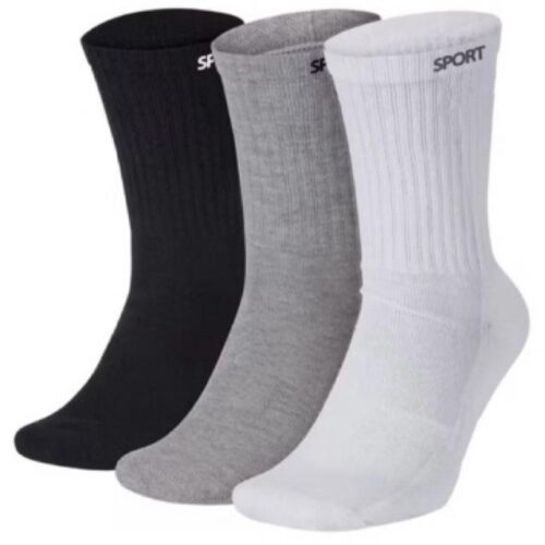 Kit ate 24 Pares Meias masculina SPORT Algodão cano alto/longo
