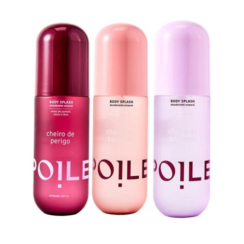 Kit Body Splash Spoiler Perigo Saudade Coragem 200ml cada