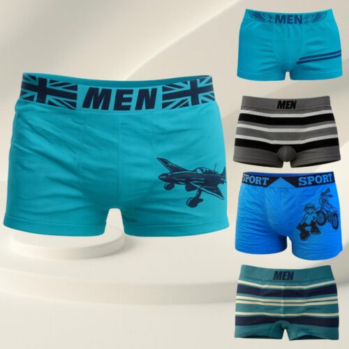 Kit Cuecas Boxer Men Boy Microfibra 5 10 Tam 02 a 16 Anos