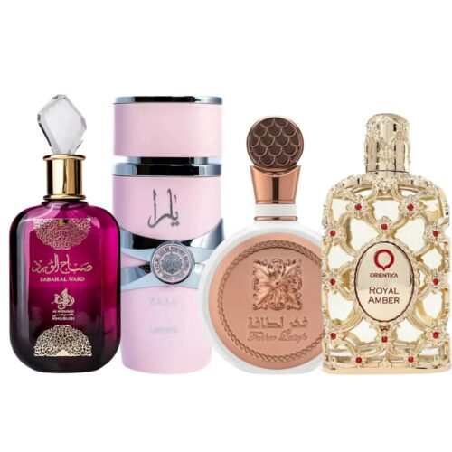 Kit de 4 Perfumes Árabes Femininos 100ml
