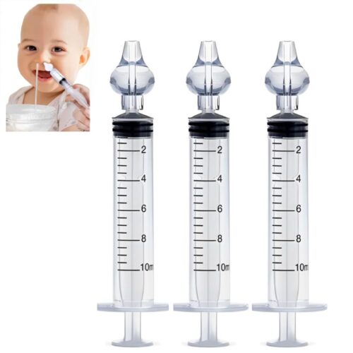Kit seringas com bico de silicone lavagem nasal 10 ml