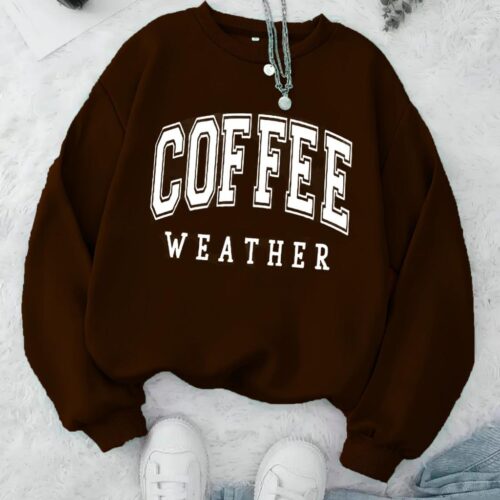 Moletom Coffee Weather Flanelado Gola Redonda Masculino