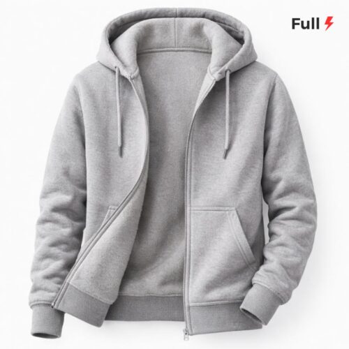 Moleton Ziper Aberto Capuz Bolso Canguru Feminino Masculino