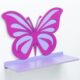 Prateleira infantil borboleta mdf delicada quarto menina
